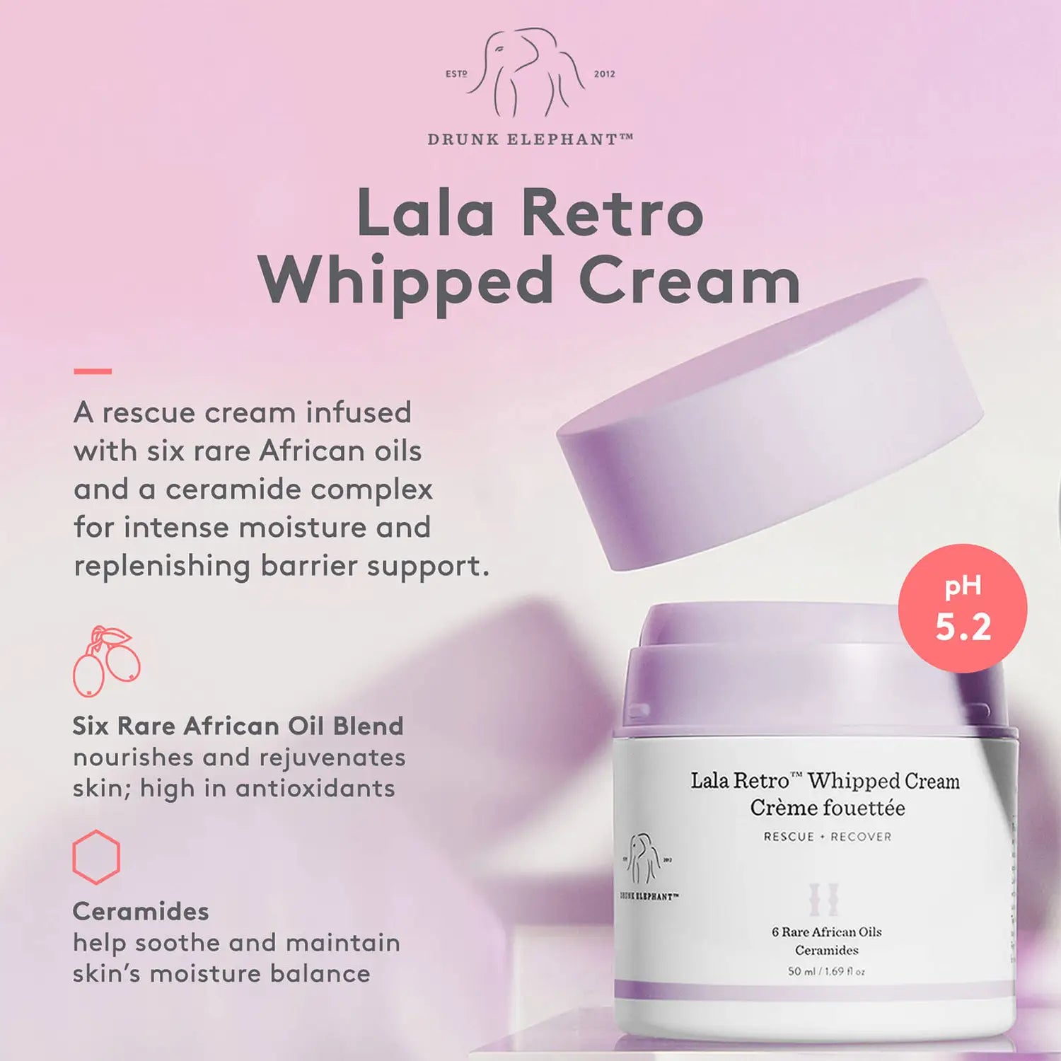 Drunk Elephant Lala Retro Whipped Cream - You Look Fabulous FZE LLC