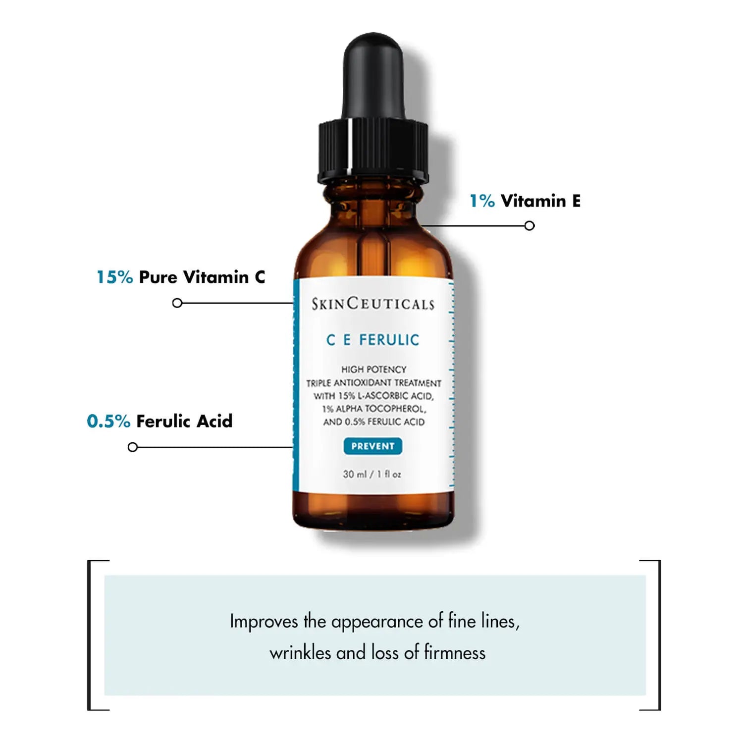 SkinCeuticals C E Ferulic Antioxidant Vitamin C Serum for Normal/Dry Skin - You Look Fabulous FZE LLC