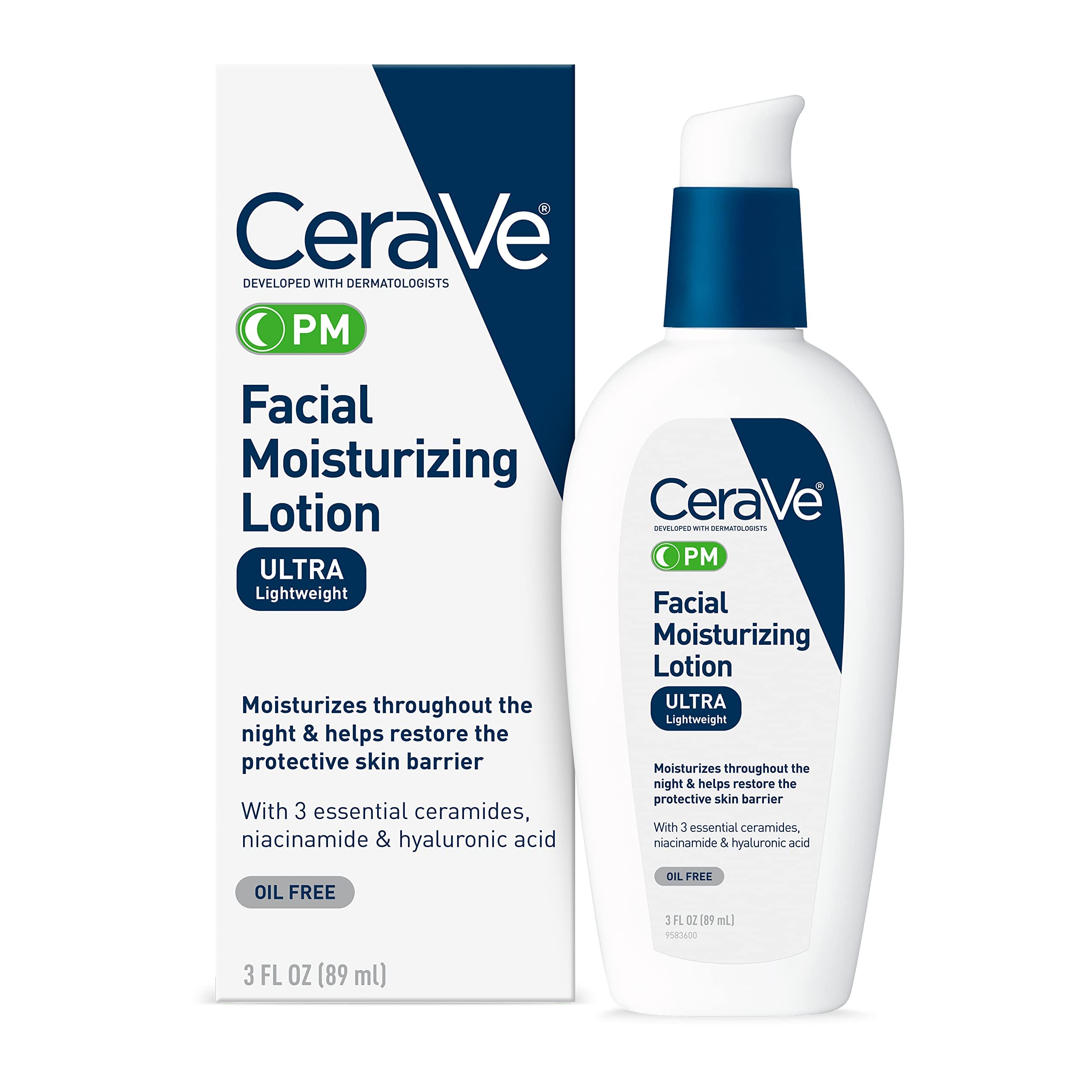 CeraVe PM Facial Moisturizing Lotion for Night Time