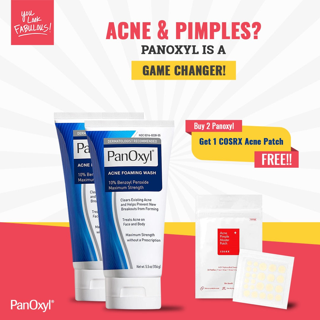 Buy 2 Panoxyl Acne Foaming Wash Get COSRX Acne Pimple Master Patch FREE
