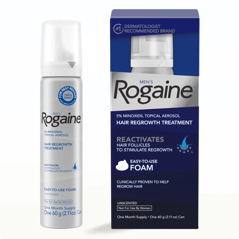 Rogaine Men's 5% Minoxidil Topical Aerosol (60g) - 1 Month Supply