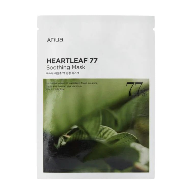 ANUA HEARTLEAF 77% SOOTHING SHEET MASK 25ml (10PCS) - You Look Fabulous FZE LLC