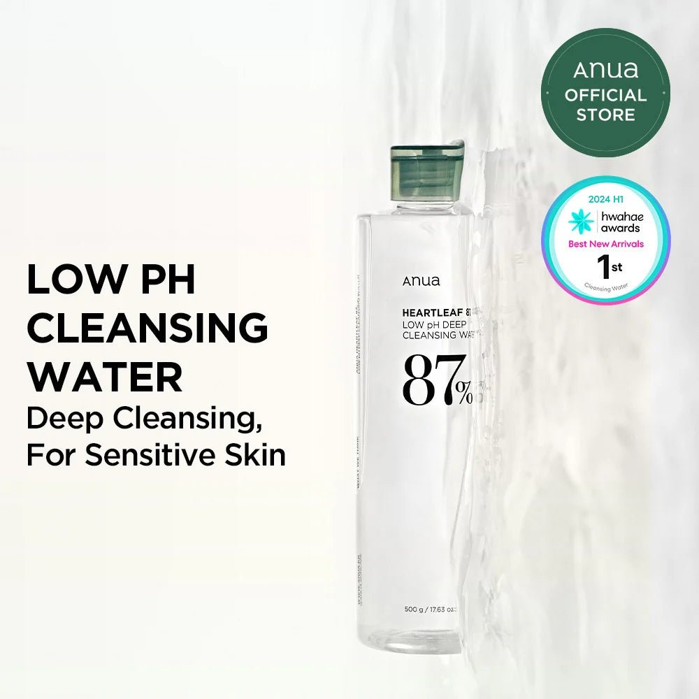 ANUA HEARTLEAF 87 LOW PH DEEP CLEANSING WATER - You Look Fabulous FZE LLC