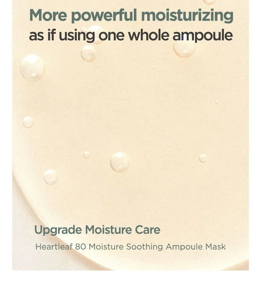 ANUA Heartleaft 80% Soothing Ampoule Mask Sheet (10PCS) - You Look Fabulous FZE LLC