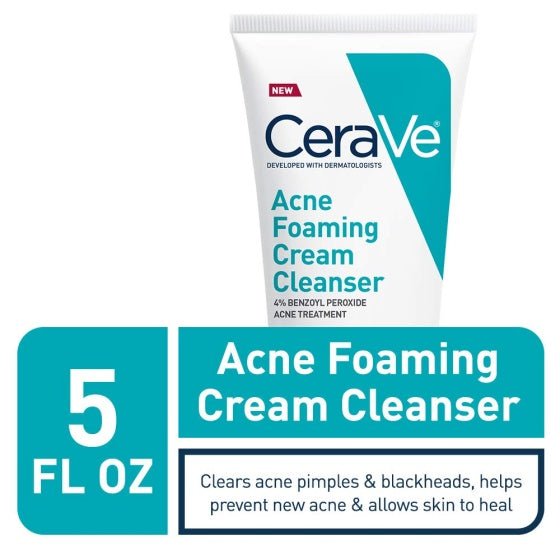 Cerave Acne Foaming Cream Cleanser White - You Look Fabulous FZE LLC