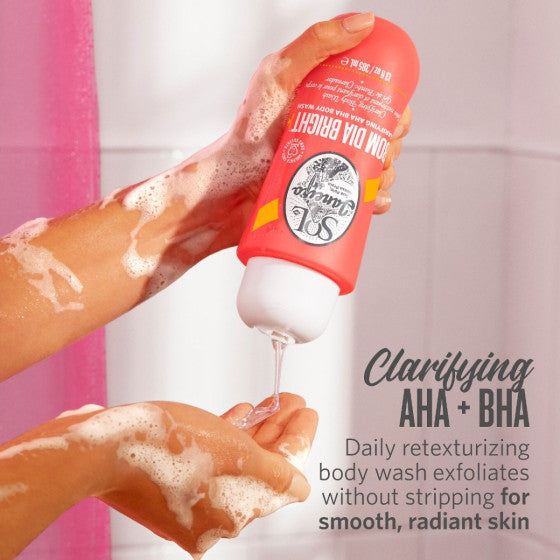 SOL DE JANEIRO BOM DIA BRIGHT CLARIFYING AHA BHA BODY WASH 385ML